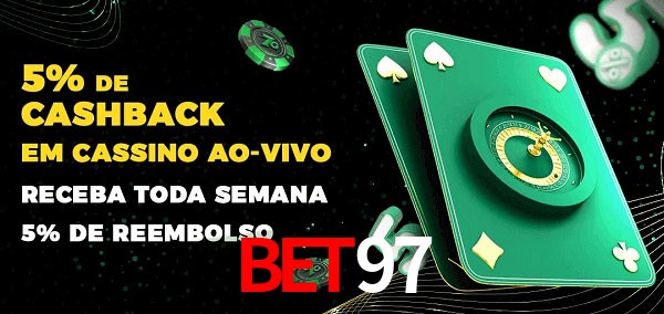 Promoções do cassino ao Vivo bet97